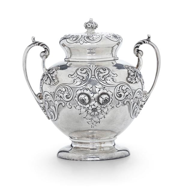 A silver vase, New York, early 1900s