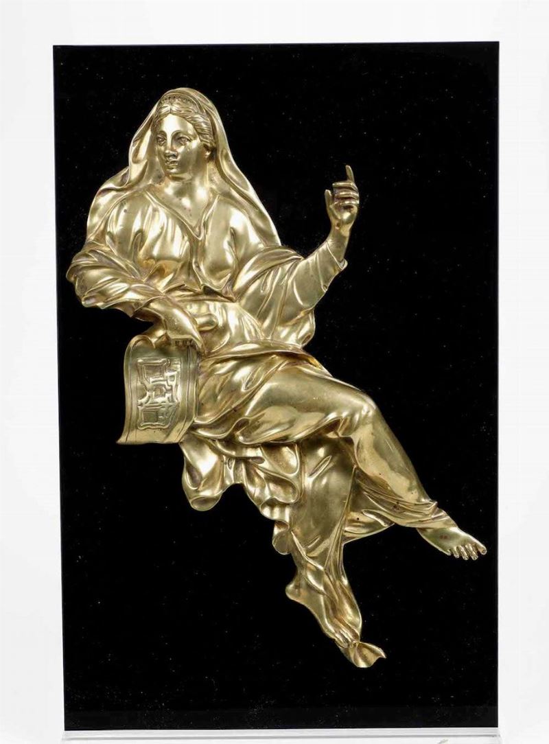 Seguace di André - Charles Boulle (1642 - 1732) "Aspasia", bronzo dorato  - Auction Sculptures - Cambi Casa d'Aste
