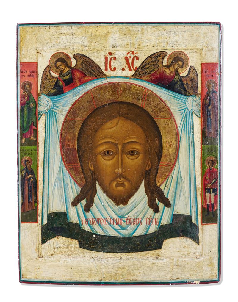 An icon of the Mandylion, Russia, 1800s  - Auction Collectors' Silvers - I - Cambi Casa d'Aste