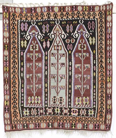 Kilim Konia, tappeto annodato, Anatolia, inizio XX secolo
