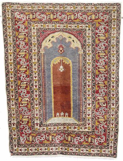 Tappeto Kayseri, Anatolia, XX secolo, dimensioni 96x126 cm