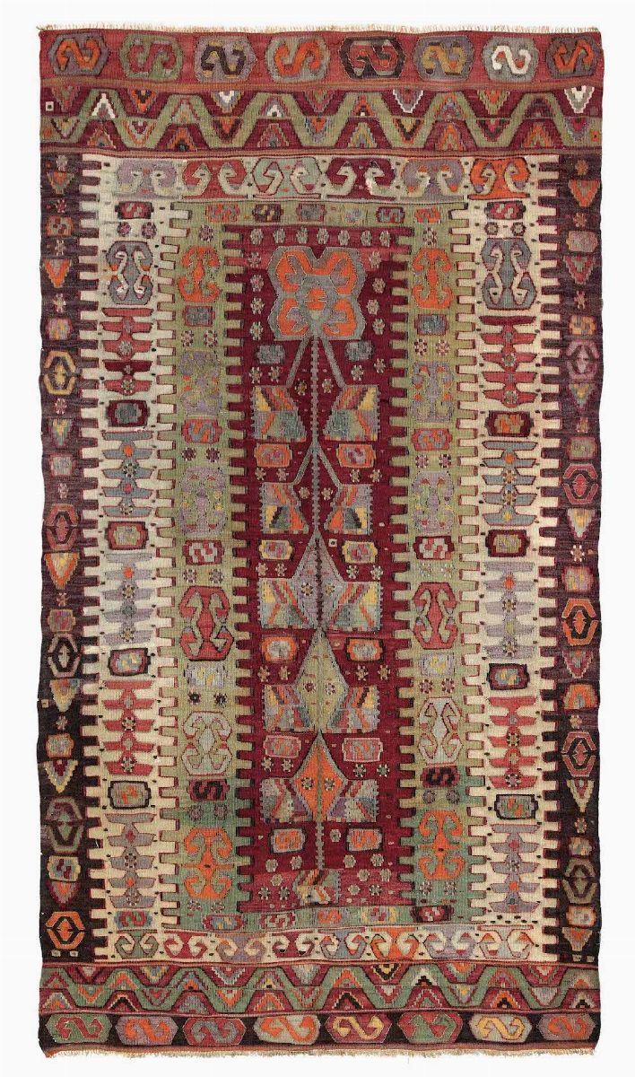 Kilim Aydin, Anatolia inizio XX secolo  - Auction Rugs and Carpets - Cambi Casa d'Aste