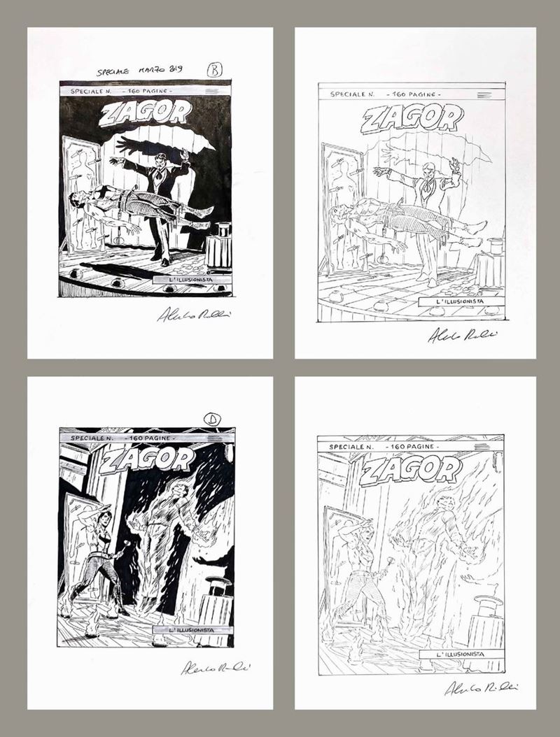 Alessandro Piccinelli : Zagor  - Asta Fumetti d'Autore - Cambi Casa d'Aste