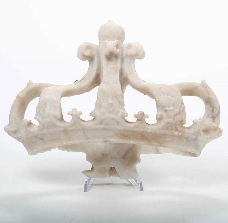 Corona in alabastro. Scultore barocco del XVIII secolo  - Auction Sculptures - Cambi Casa d'Aste