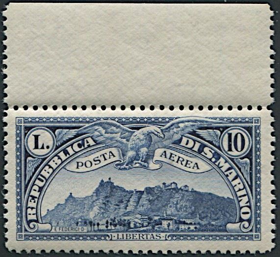 1931, San Marino, Posta Aerea, "Vedute"