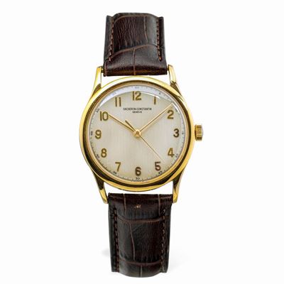 Raffinato Orologio Solotempo in Oro Giallo 18k Carica Manuale, Quadrante Argentè con Numeri Arabi...