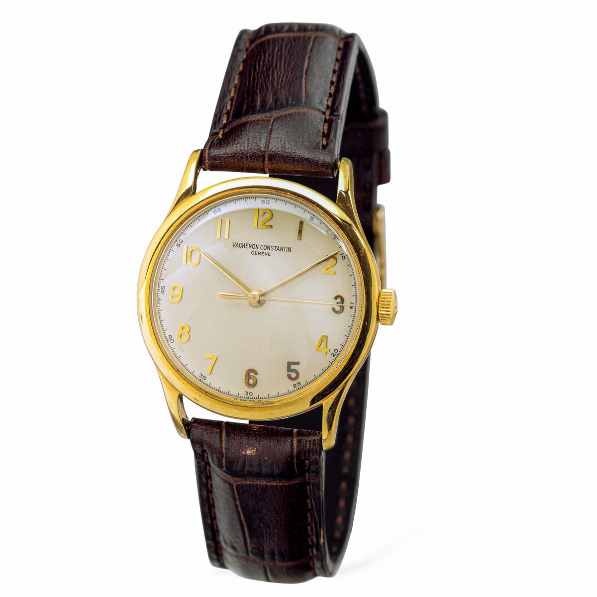 Vacheron & Constantin - Raffinato Orologio Solotempo in Oro Giallo 18k Carica Manuale, Quadrante ...