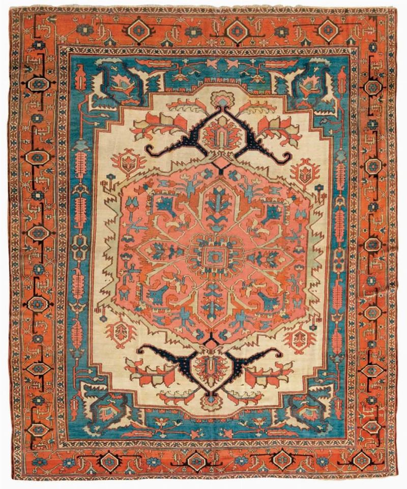 Tappeto Serapi, nord ovest Persia, fine XIX secolo  - Auction Rugs and Carpets - Cambi Casa d'Aste