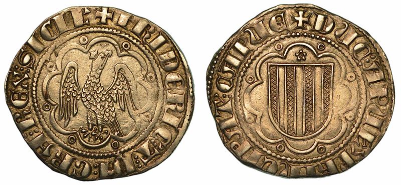 SICILIA. FEDERICO III D'ARAGONA, 1296-1337. Pierreale. Messina.  - Auction Numismatics - I - Cambi Casa d'Aste