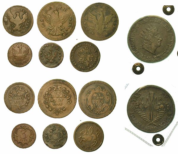 SICILIA. Lotto di sette monete.