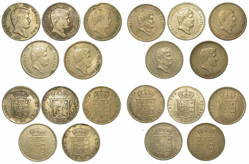 NAPOLI. Lotto di dieci monete.  - Auction Numismatics - I - Cambi Casa d'Aste
