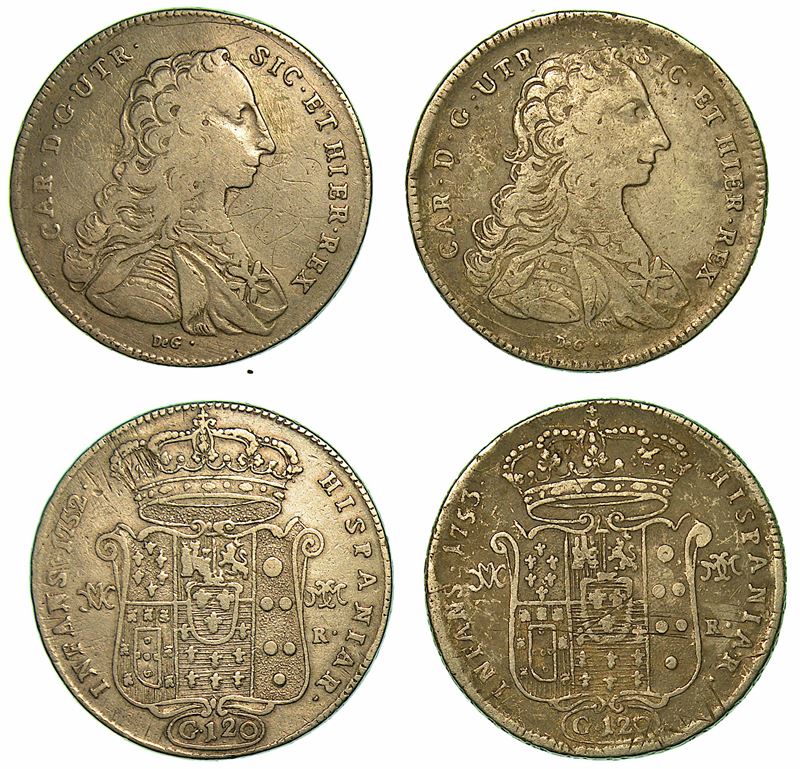 NAPOLI. Lotto di due monete.  - Auction Numismatics - I - Cambi Casa d'Aste