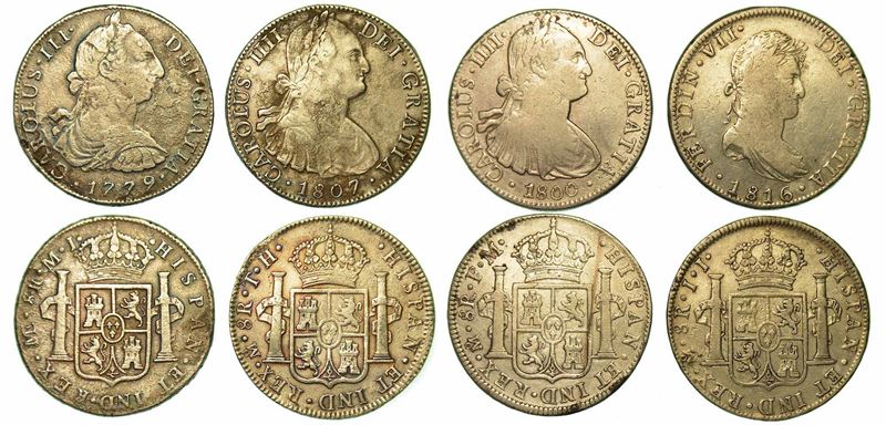 MESSICO E PERÙ. Lotto di quattro monete.  - Asta Numismatica - I - Cambi Casa d'Aste