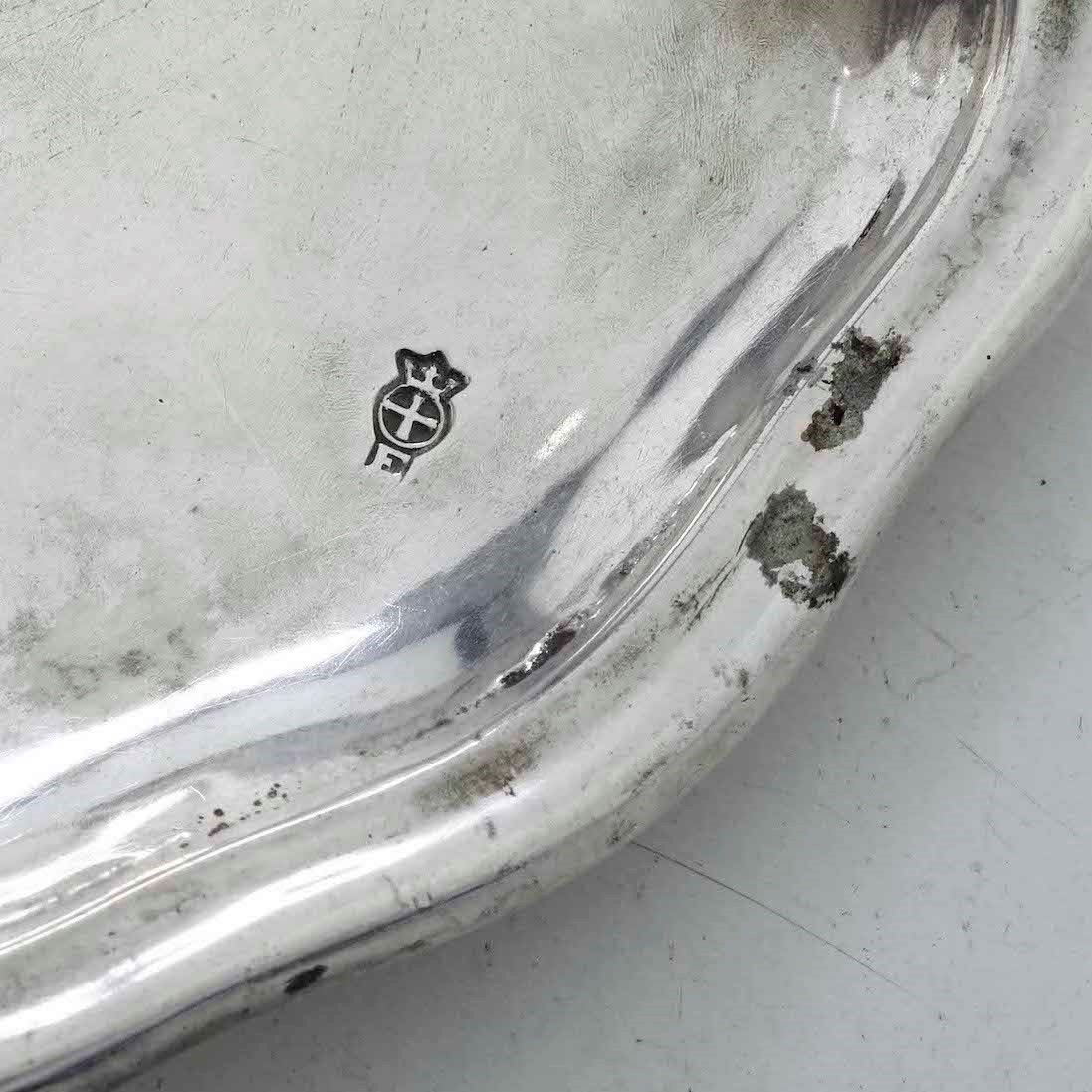 Bugia in Argento Fuso, Sbalzato e Cesellato. Francia XVIII Secolo