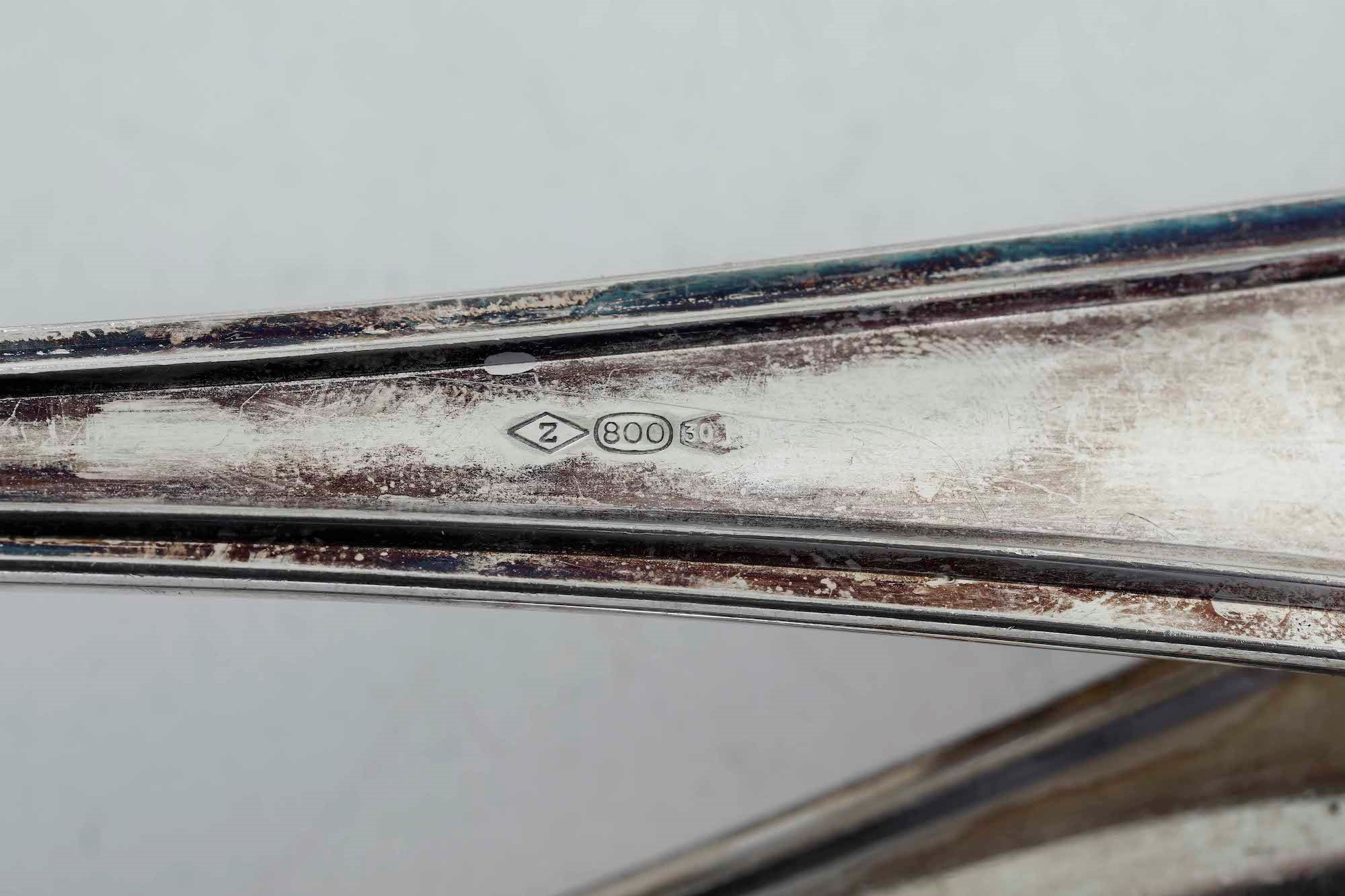 Servizio di Posate in Argento. Argenteria Veneta del XX Secolo, Argentiere Zaramella, Padova