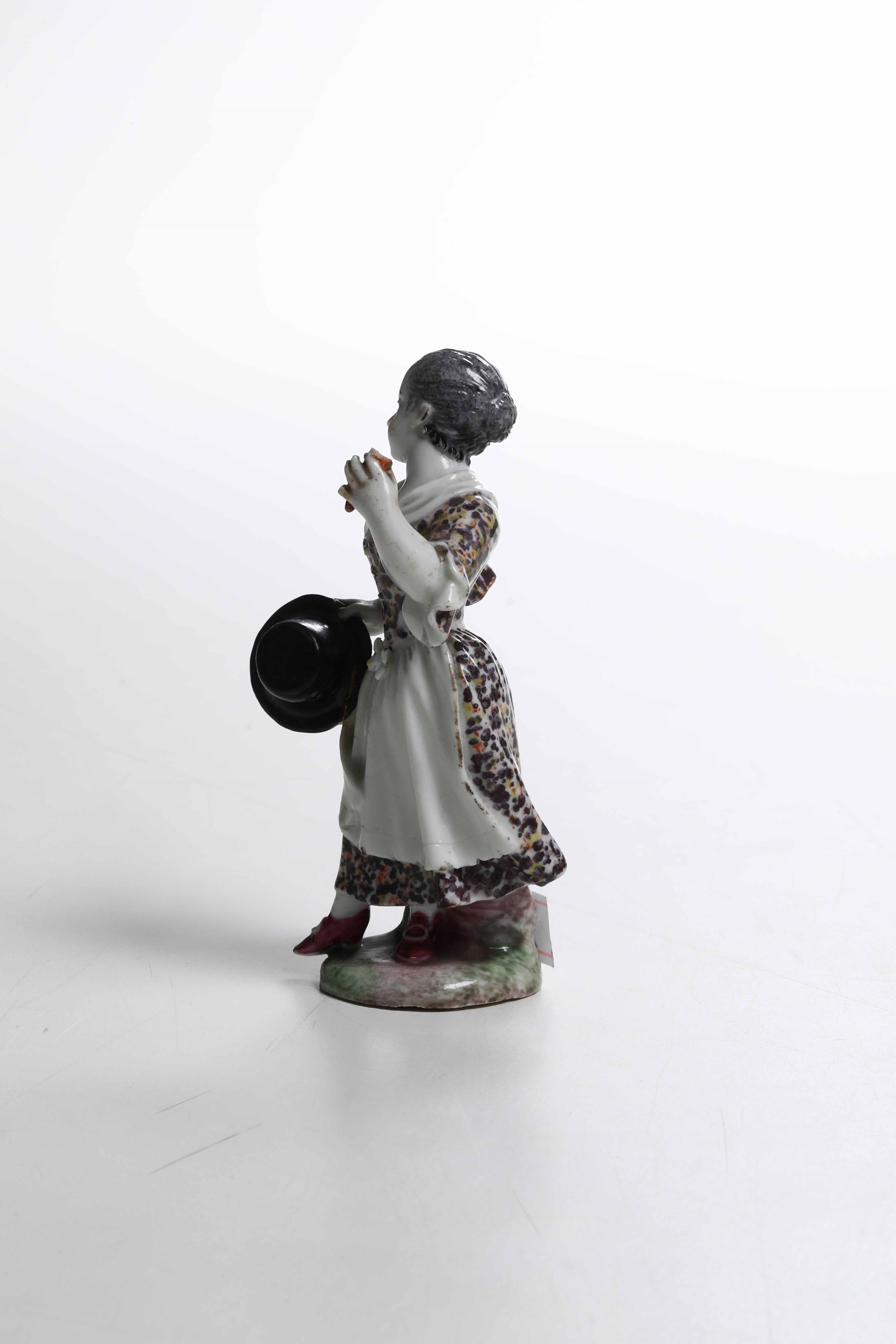 Figurina di Fanciulla con Cappellovenezia, Manifattura Cozzi, 1785 Circa