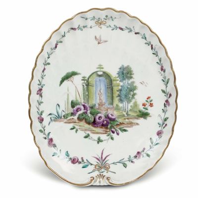 Piatto Ovale “a Bersò”venezia, Manifattura Cozzi, 1775 Circa