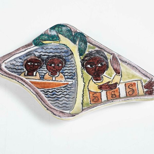 Piccolo vassoio Firenze, Manifattura Fantoni, verso il 1950