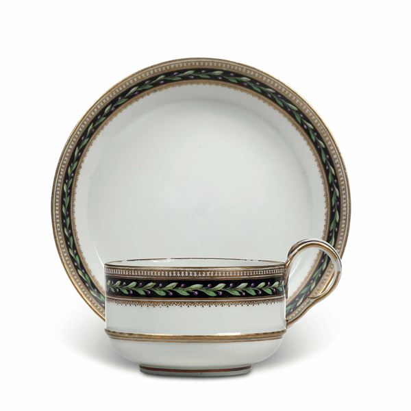 Mug with saucer Meissen, Marcolini period (1774-1814), circa 1810