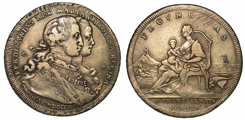 NAPOLI. FERDINANDO IV DI BORBONE, 1759-1799. Piastra da 120 Grana 1772. Tipo Fecunditas.  - Auction Numismatics - I - Cambi Casa d'Aste