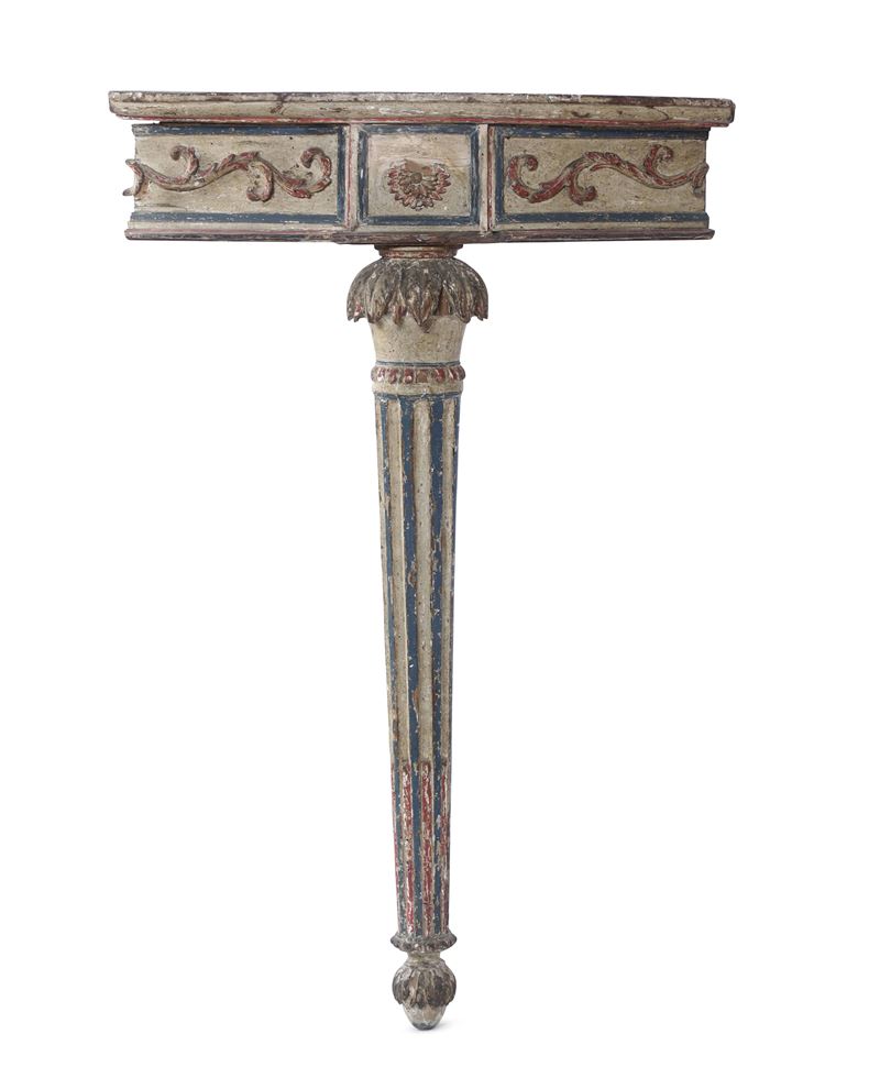 Angoliera in legno intagliato e laccato. XVIII-XIX Secolo  - Auction Antique - Cambi Casa d'Aste