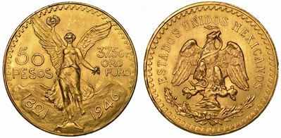 Messico. Republica. 50 Pesos 1946.