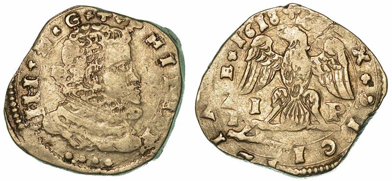 SICILIA. FILIPPO III D'ASBURGO, 1598-1621. 4 Tarì 1618. Messina.  - Asta Numismatica - I - Cambi Casa d'Aste