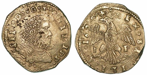 SICILIA. FILIPPO IV D'ASBURGO, 1621-1665. 4 Tarì 1624. Messina.