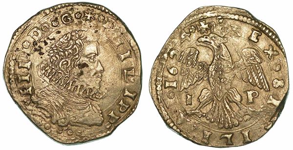 SICILIA. FILIPPO IV D'ASBURGO, 1621-1665. 4 Tarì 1624. Messina.