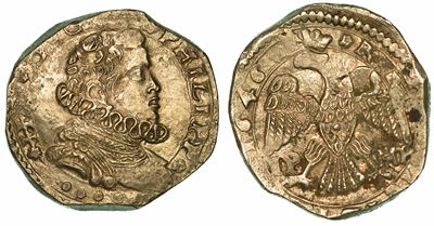 Sicilia. Filippo IV D'asburgo, 1621-1665. 4 Tarì 1646. Messina.