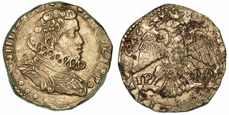 SICILIA. FILIPPO IV D'ASBURGO, 1621-1665. 4 Tarì 1646. Messina.  - Asta Numismatica - I - Cambi Casa d'Aste