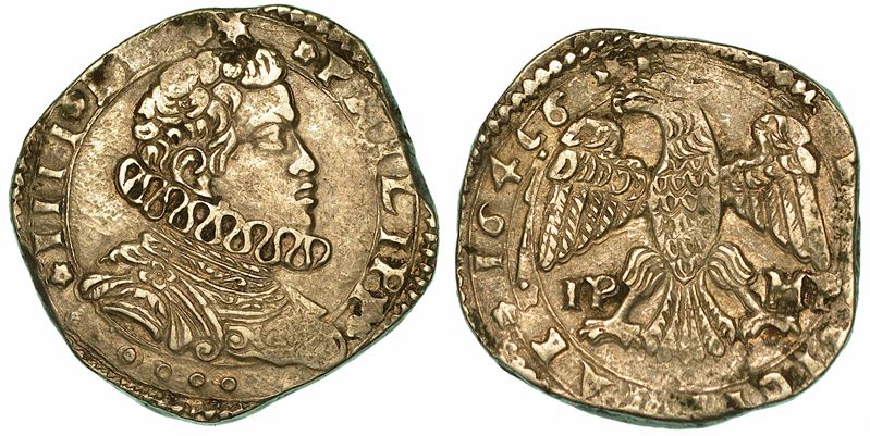 SICILIA. FILIPPO IV D'ASBURGO, 1621-1665. 4 Tarì 1646. Messina.  - Asta Numismatica - I - Cambi Casa d'Aste