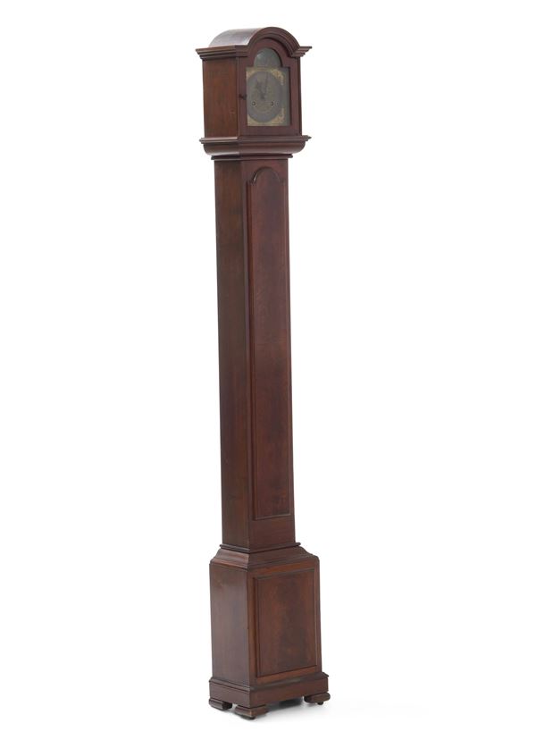 Orologio a torre con cassa in legno. Inghilterra XIX secolo