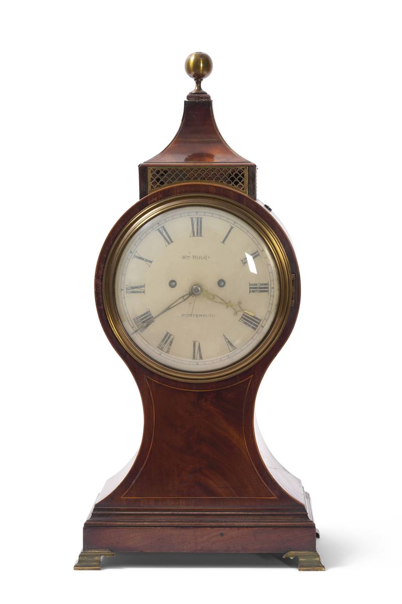 Pendola da tavolo con cassa in mogano, Inghilterra XX secolo  - Auction Pendulum and clocks - Cambi Casa d'Aste