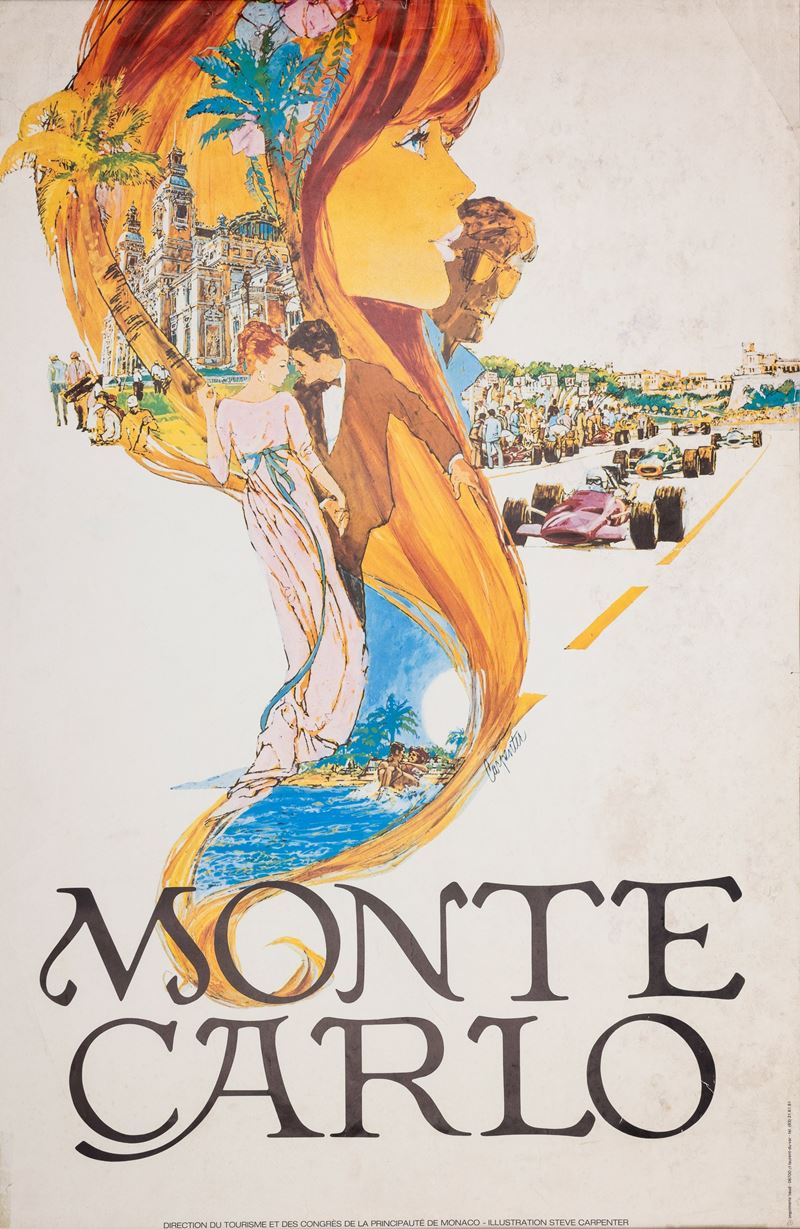 Steve Carpenter : Montecarlo.  - Auction POP Culture and Vintage Posters - Cambi Casa d'Aste