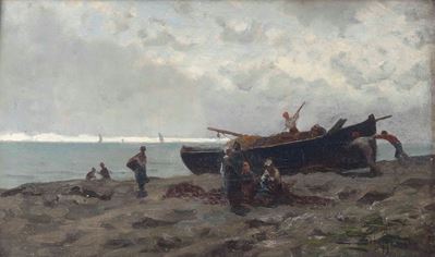 Spiaggia con Pescatori