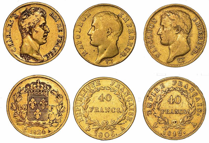 FRANCIA. Lotto di tre monete.  - Asta Numismatica - I - Cambi Casa d'Aste