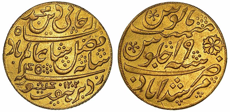 INDIA - COMPAGNIA DELLE INDIE ORIENTALI. PRESIDENZA DEL BENGALA, 1793-1818. Mohur.  - Asta Numismatica - I - Cambi Casa d'Aste