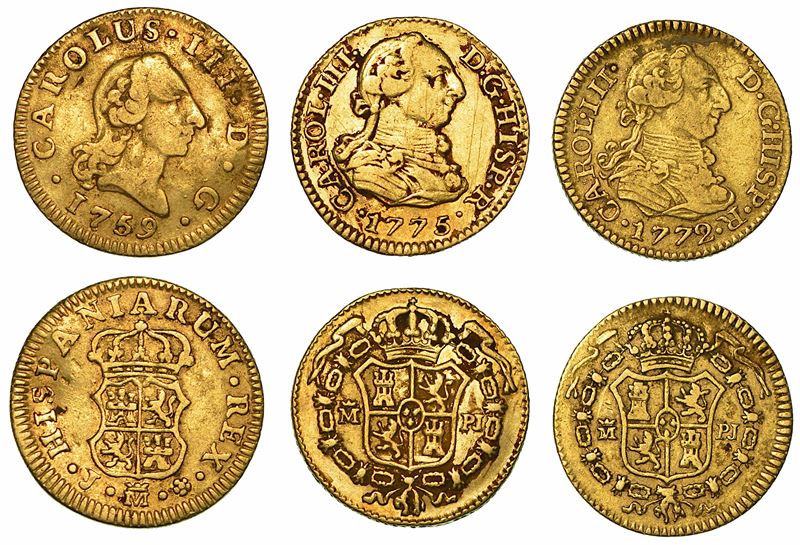 SPAGNA. Lotto di tre monete.  - Auction Numismatics - I - Cambi Casa d'Aste