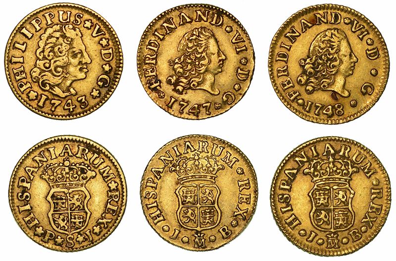 SPAGNA. Lotto di tre monete.  - Asta Numismatica - I - Cambi Casa d'Aste