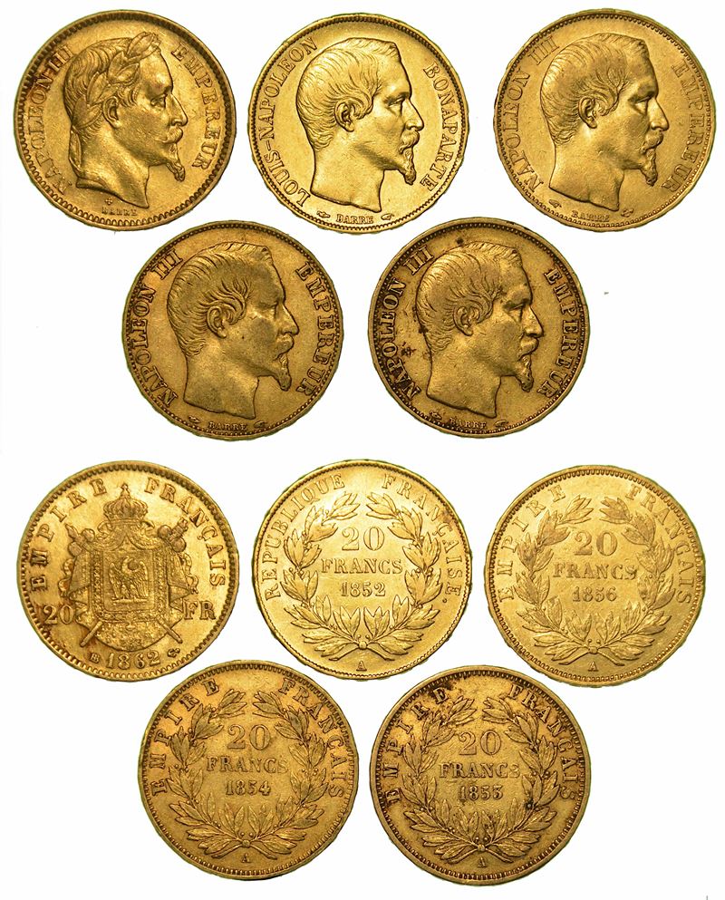 FRANCIA. Lotto di cinque monete.  - Asta Numismatica - I - Cambi Casa d'Aste