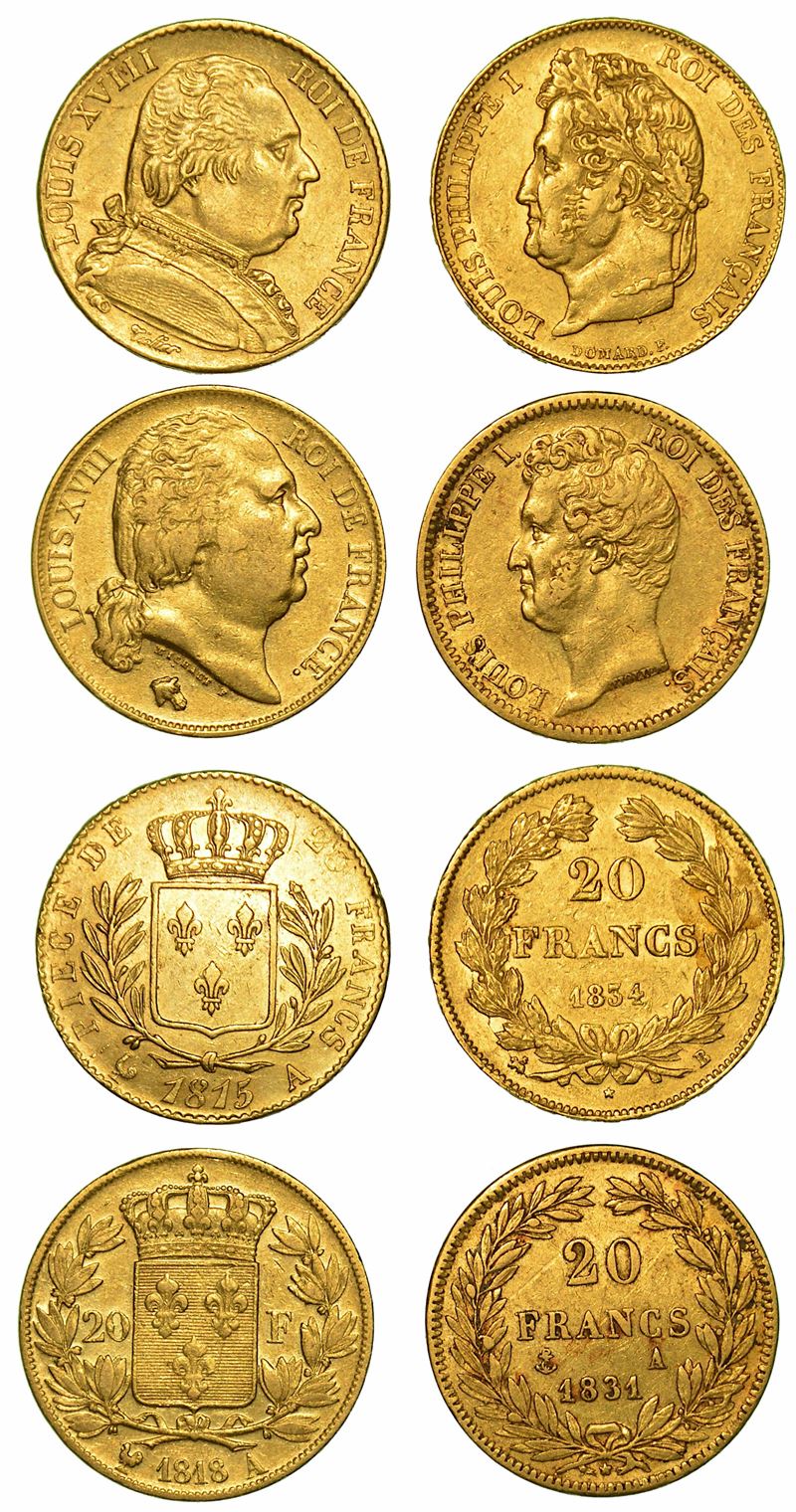 FRANCIA. Lotto di quattro monete.  - Asta Numismatica - I - Cambi Casa d'Aste