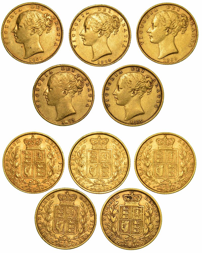 REGNO UNITO. Lotto di cinque monete.  - Auction Numismatics - I - Cambi Casa d'Aste