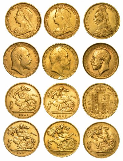 Regno Unito. Lotto di Sei Monete.