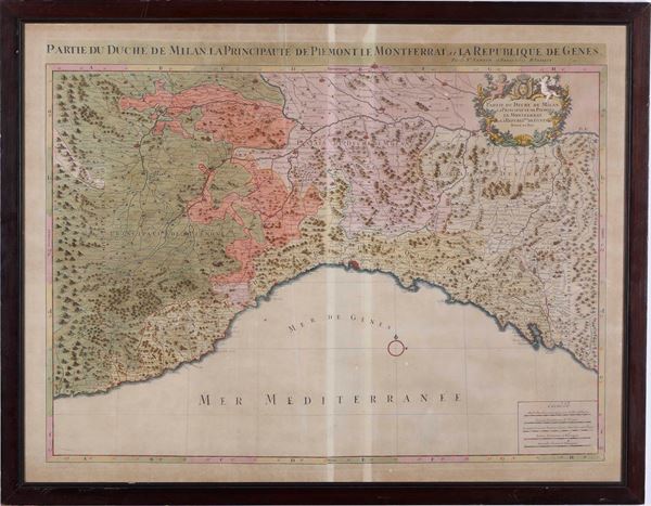 Carta topografica del Ducato di Milano, Principato di Piemonte e di Monferrato e della Repubblica di Genova
