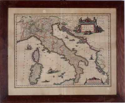Carta Topografica Italia, 1640