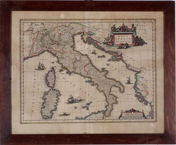 Carta topografica Italia, 1640