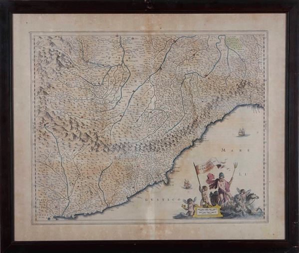 Carta topografica del Ponente genovese