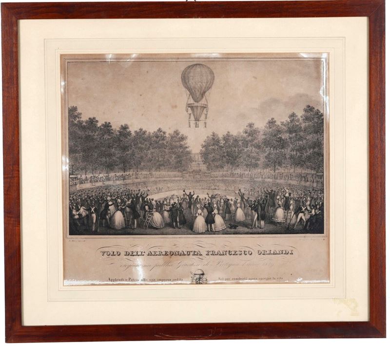 Stampa litografica, sec. XIX  - Auction Antique and rare books, Prints, Views and Maps - Cambi Casa d'Aste