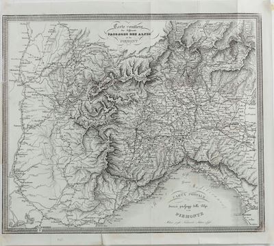 Genova - Topografia 4 Carte Topografiche e una Veduta